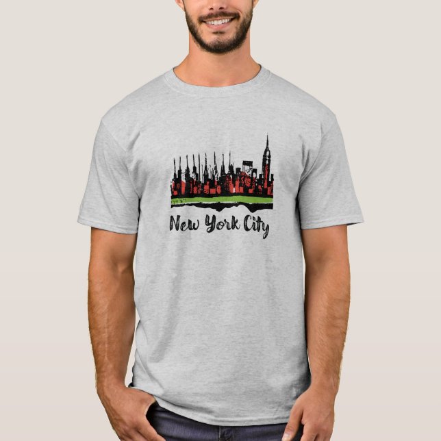 Desenho/ilustração da camiseta Nova Iorque (Frente)