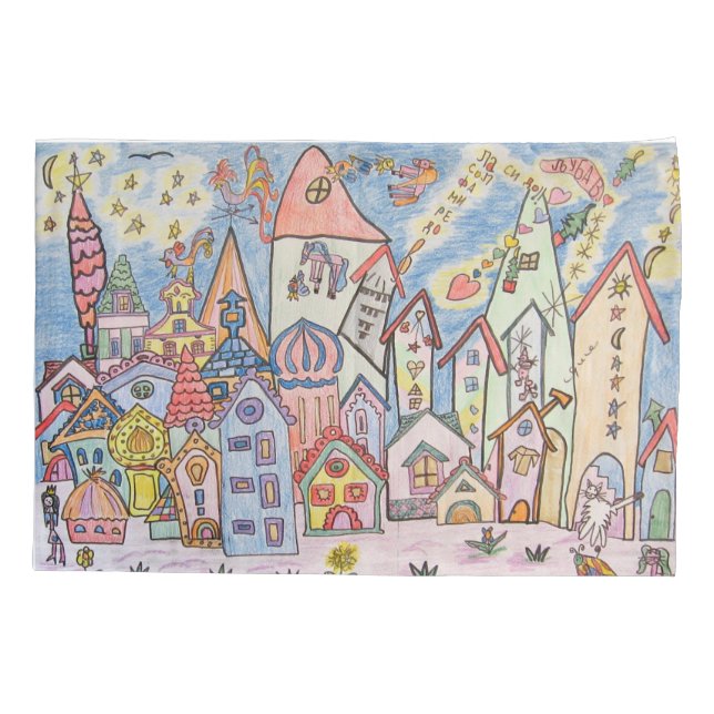 desenho infantil da cidade (Verso)
