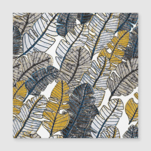 Desenho manual: Folhas tropicais