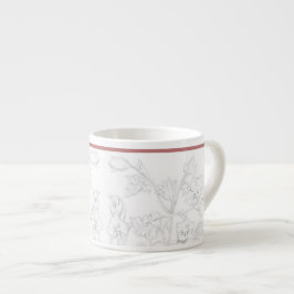 Desenho Mughal em uma Caneca de Espresso