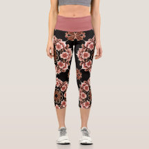 Desenho Oriental Rosa e Preto