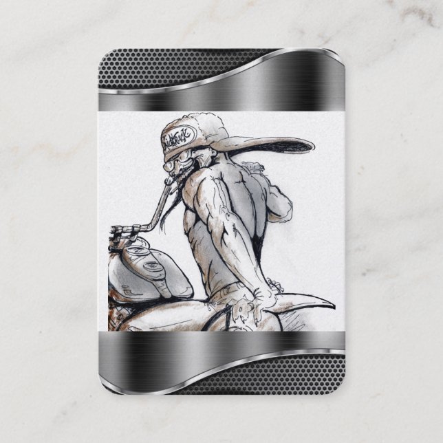 Desenho para Cartão de visita de motociclo (Frente)