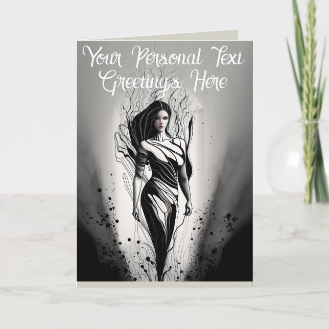 Desenho Personalizado de Modelo Bonito em Linha de (Frente)