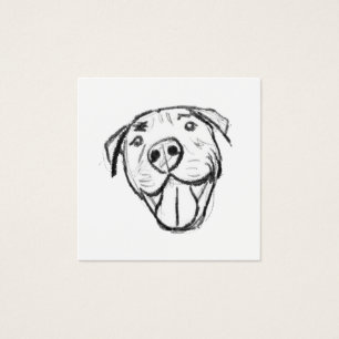 desenho pitbull simples amantes de cães preto bran