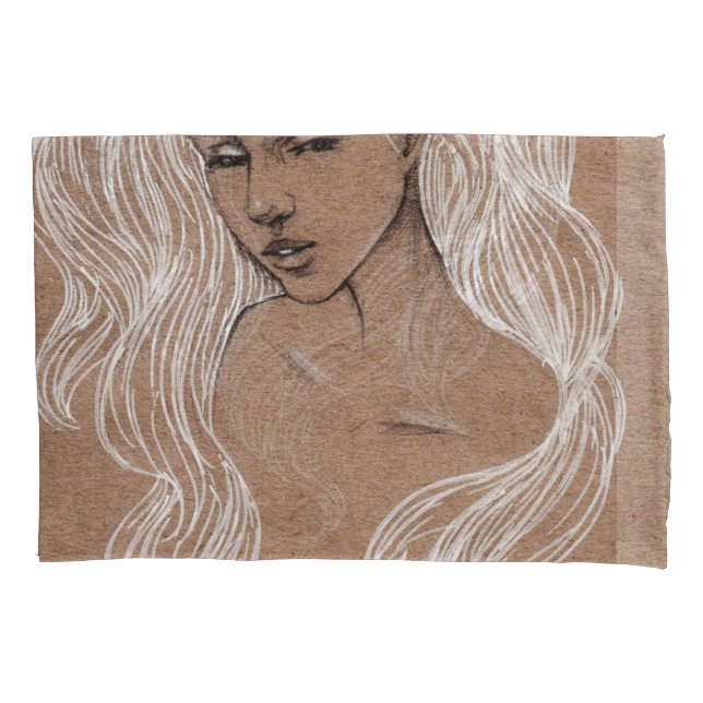 Desenho Retrato: Ilustração de Menina (Frente)