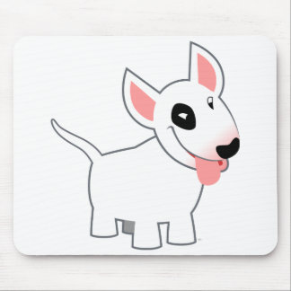 Desenhos animados bonitos bull terrier Mousepad