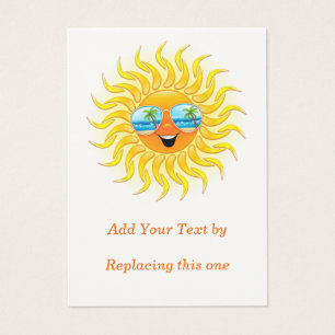 Desenhos animados de Sun do verão com blocos