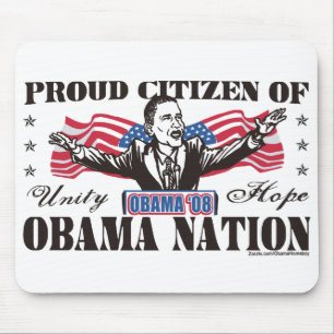 Desenhos animados Mousepad da nação de Obama