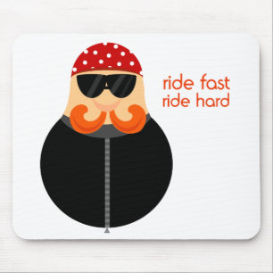 Desenhos animados Mousepad do motociclista