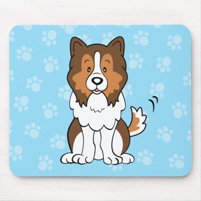 Desenhos animados Sheltie Mousepad (Frente)