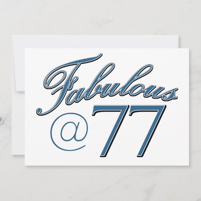 desenhos de aniversário de 77 anos (Frente)