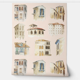 Desenhos de Aquarelas da Cidade Antiga Delicar