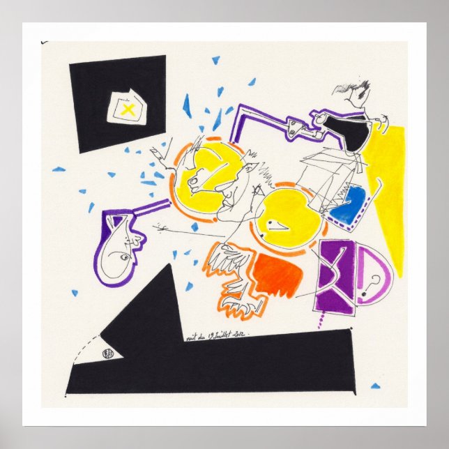 Desenhos Noturnos e Nap 9 por Poster de arquivamen (Frente)