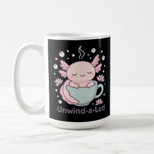Desenrolar-Muito Fofo Axolote em Xícara Kawaii Rel
