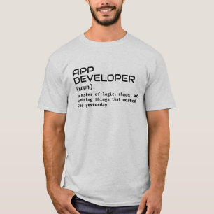 Desenvolvedor de Aplicações Mens T-Shirt - Definiç
