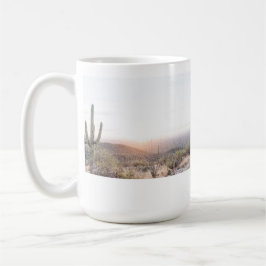 Desert Cactus Sunset, caneca de café Arizona