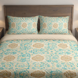 Desert Dream Vintage Sand & Turquoise Blooms