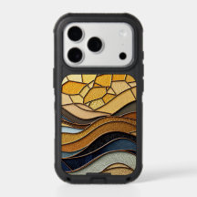 Desert Hills Sand Gold Mosaic Fine Art