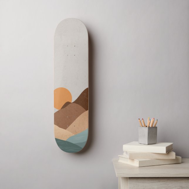 Desert Landscape Skateboard (Arte de parede)