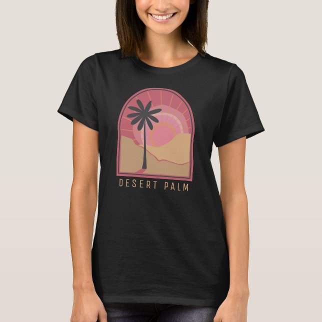 Desert Palm (Pink) T-Shirt (Frente)