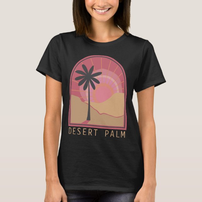Desert Palm (Pink) T-shirt (Frente)