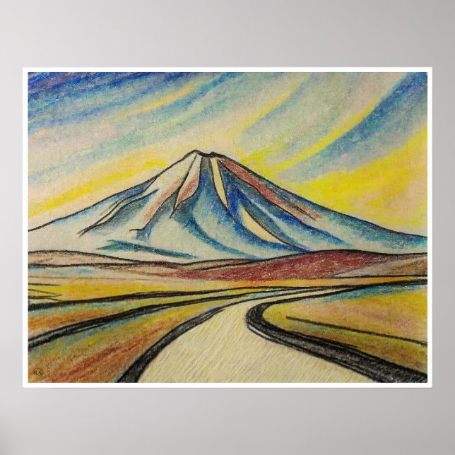 Desert Road - Archival Art Impressão (Frente)