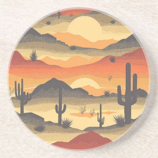 Desert Sunset Sandstone Porta copos