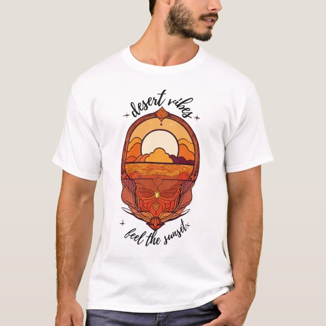 Desert Vibes 3D T-Shirt Sunset (Frente)