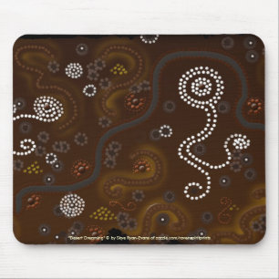 Deserto aborígene australiano Mousepad