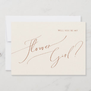 Deserto Caprichoso   Cartão da Menina da Flor Bege