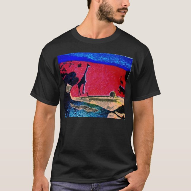 deserto no t-shirt do alvorecer (Frente)