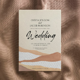 Deserto quente | Convite para o casamento de Boho