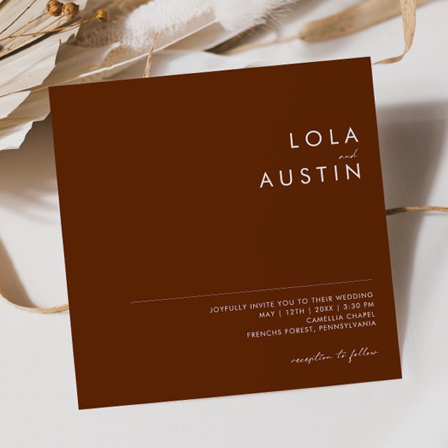 Deserto Simples | Convite à Praça Cinnamon Escura (Criador carregado)