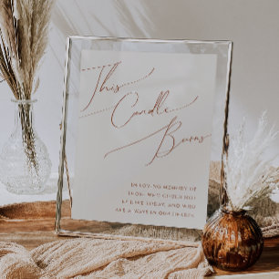 Deserto Whimsic Beige This Candle Burns Poster