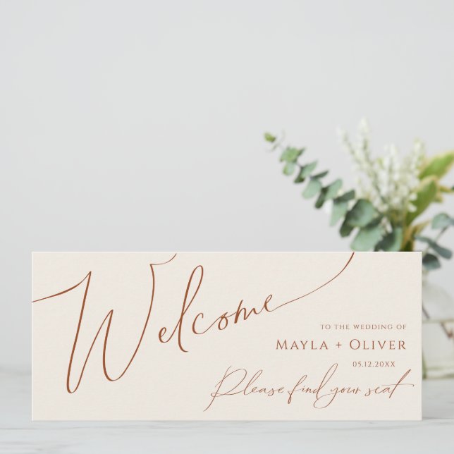 Deserto Whimsic | Cabeçalho do Gráfico de Assentos (Em pé/Frente)