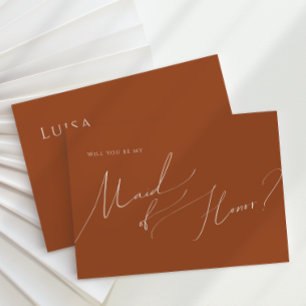 Deserto Whimsic   Cartão de Madrinha de casamento 