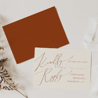 Deserto Whimsical Horizontal | Cartão RSVP Terraco