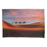 Deserts | Man & Camels in the Sand Dunes