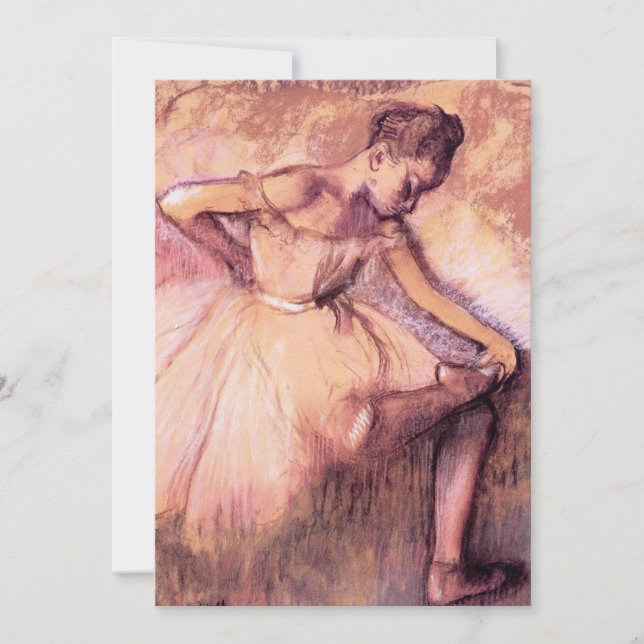 Desgaseifique convites cor-de-rosa da bailarina (Frente)