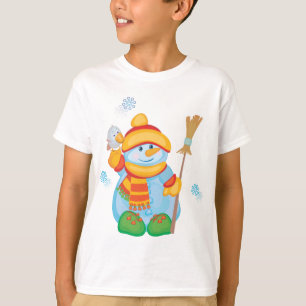 Desgaste bonito do feriado do t-shirt do boneco de