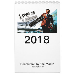 Desgosto calendário de 12 meses