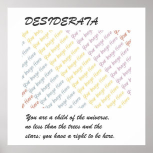 DESIDERATA seu poster da imagem