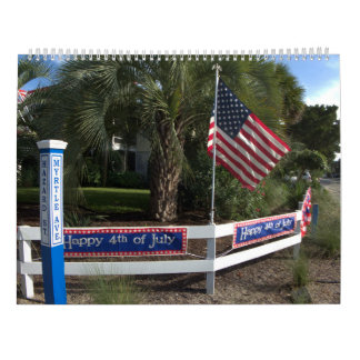 Design 1 do calendário de parede da ilha de