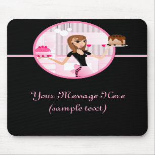 Design 4 de Mousepad do padeiro/cozinheiro chefe