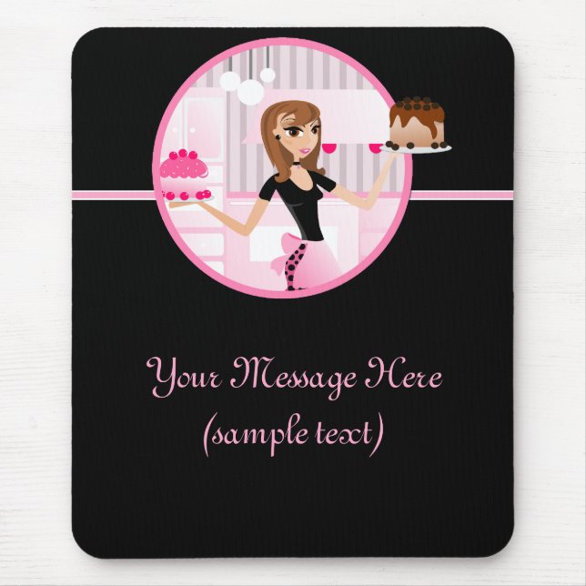 Design 4 de Mousepad do padeiro/cozinheiro chefe (Frente)