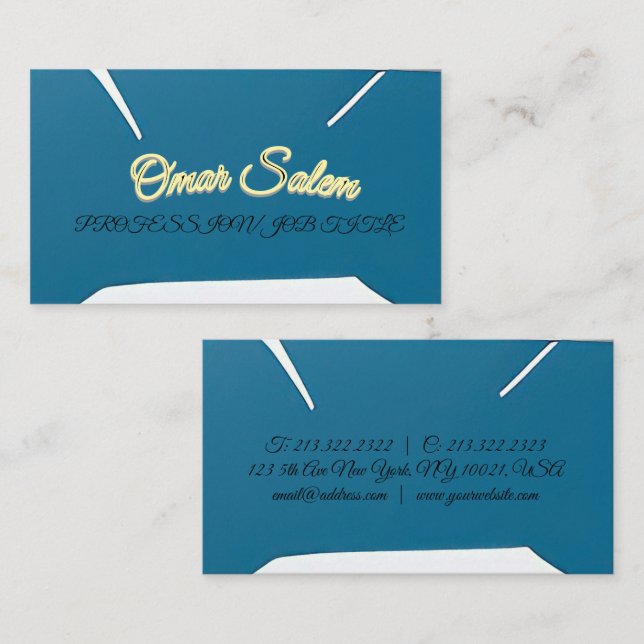 "Design a luxuoso e atraente cartão de visita" (Frente/Verso)