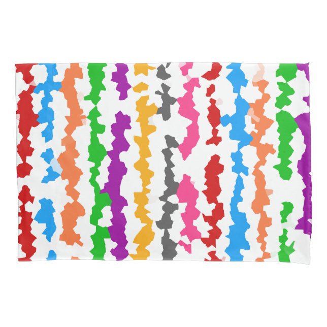 Design Abstrato Irregular Colorido Branco (Frente)