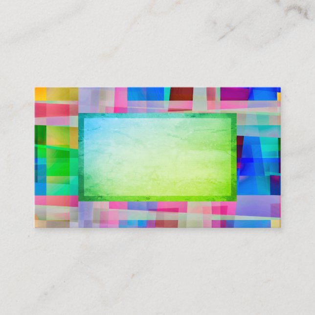 design abstrato personalizado cartão de visita com (Frente)