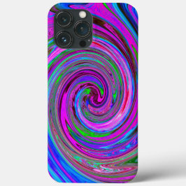 Design Abstrato Retro de Redemoinho Magenta Colori