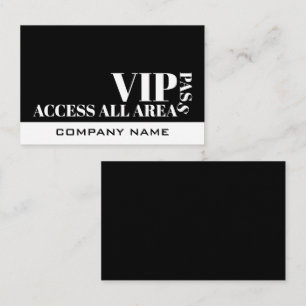Design Acesso a Todas as Áreas, Cartões VIP